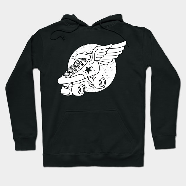 Jammer Winged Skate Hoodie by Raygun Vectors